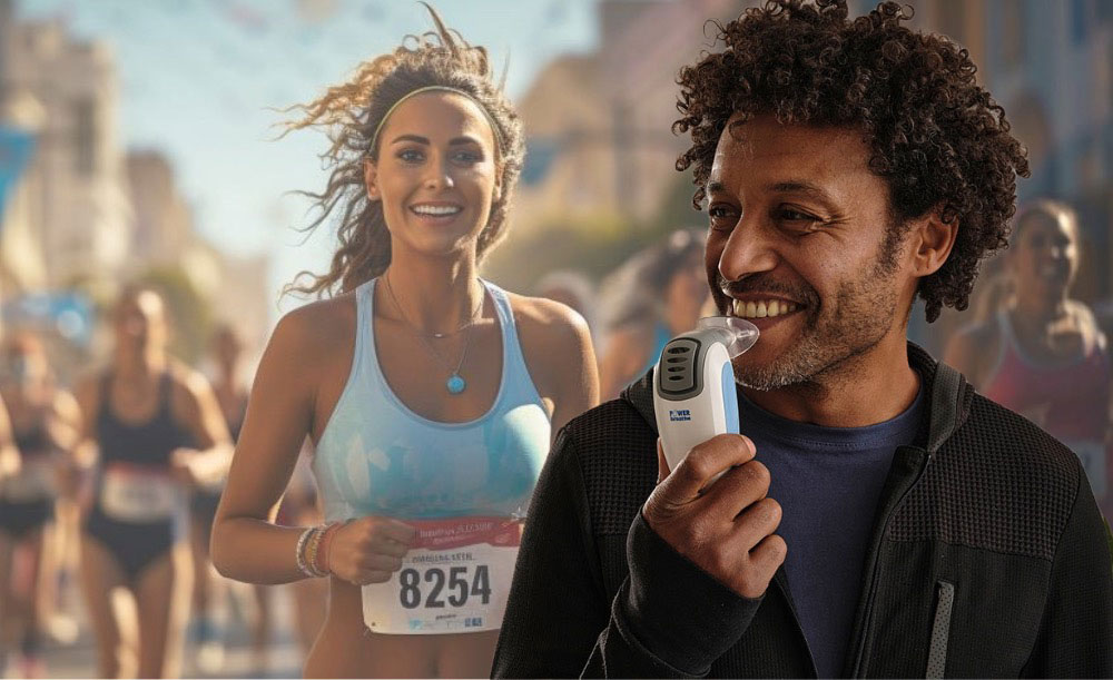 Powerbreathe und Joggen